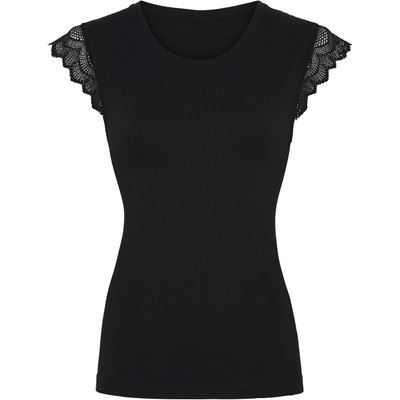 TIM OG SIMONSEN TOP, LILLIBETH RIB TOP, NERO